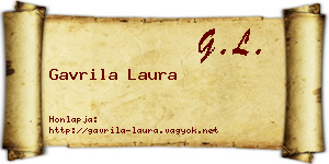 Gavrila Laura névjegykártya